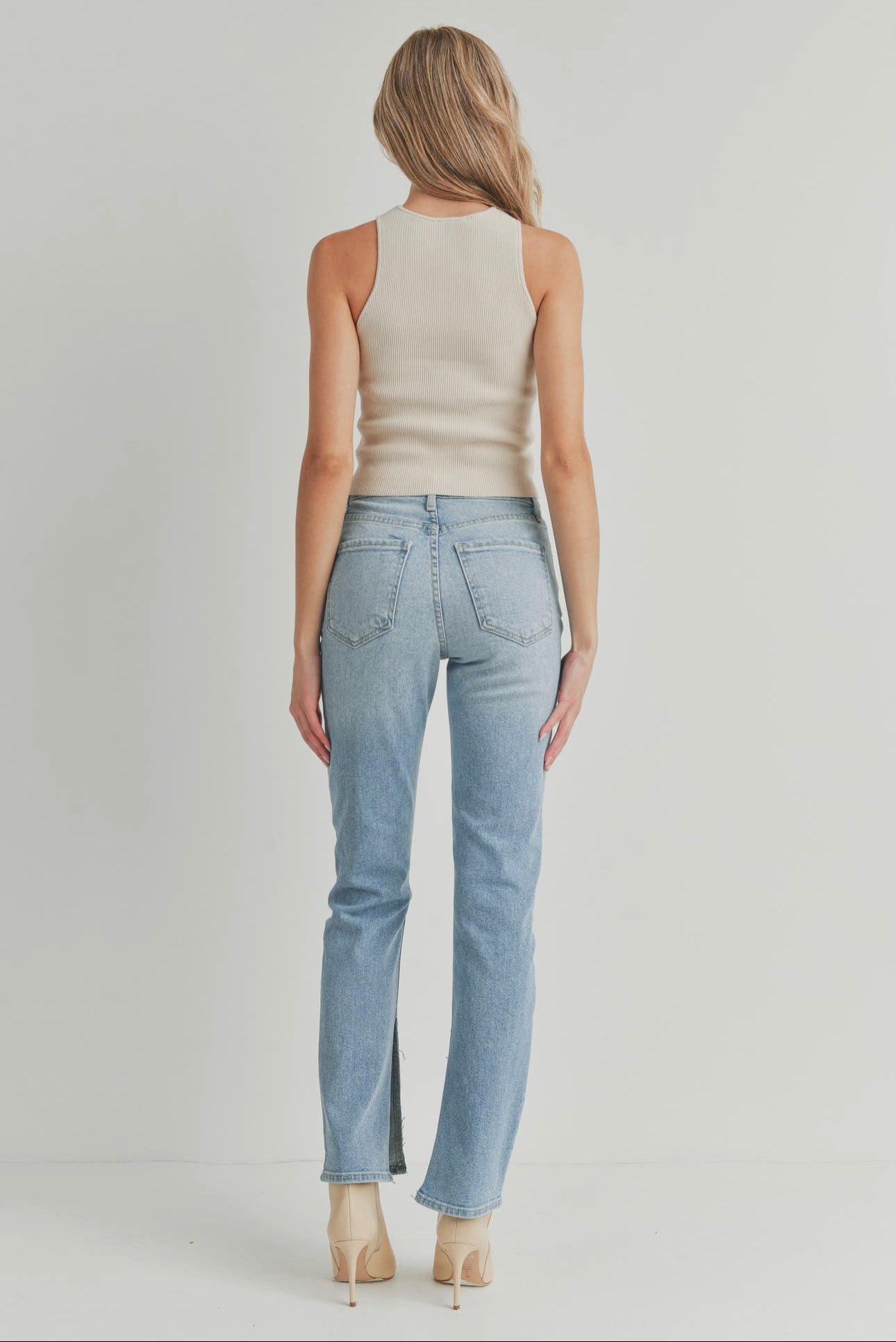 Walk the Line Slim Straight Denim Jeans