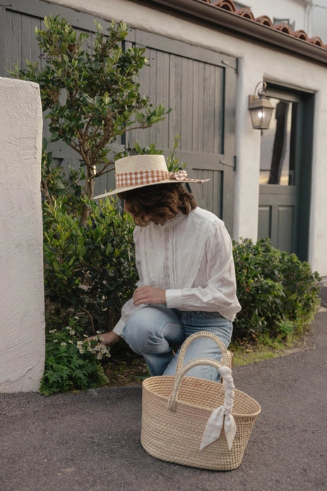 Gingham Hat Band