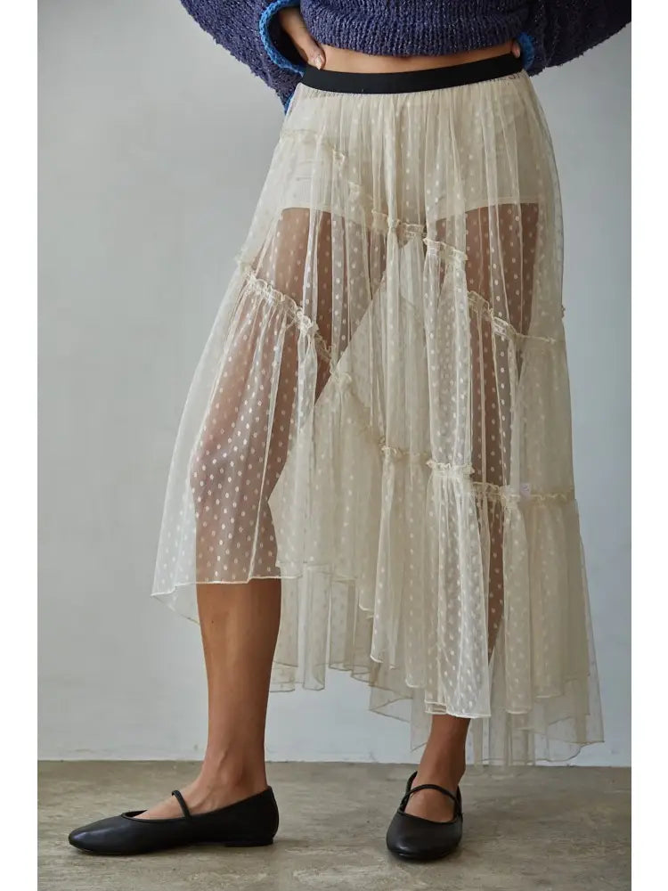 Chase the Night Lace Woven Skirt