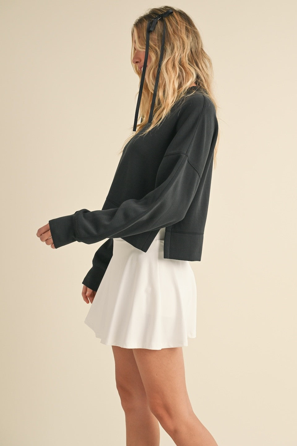 Straight Chillin' Oversized Cropped Pullover Sweater