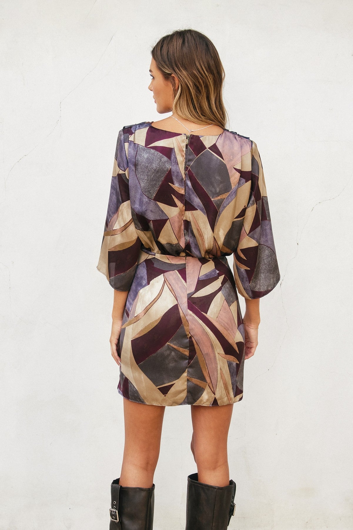 Notable Sensation Surplice Mini Dress