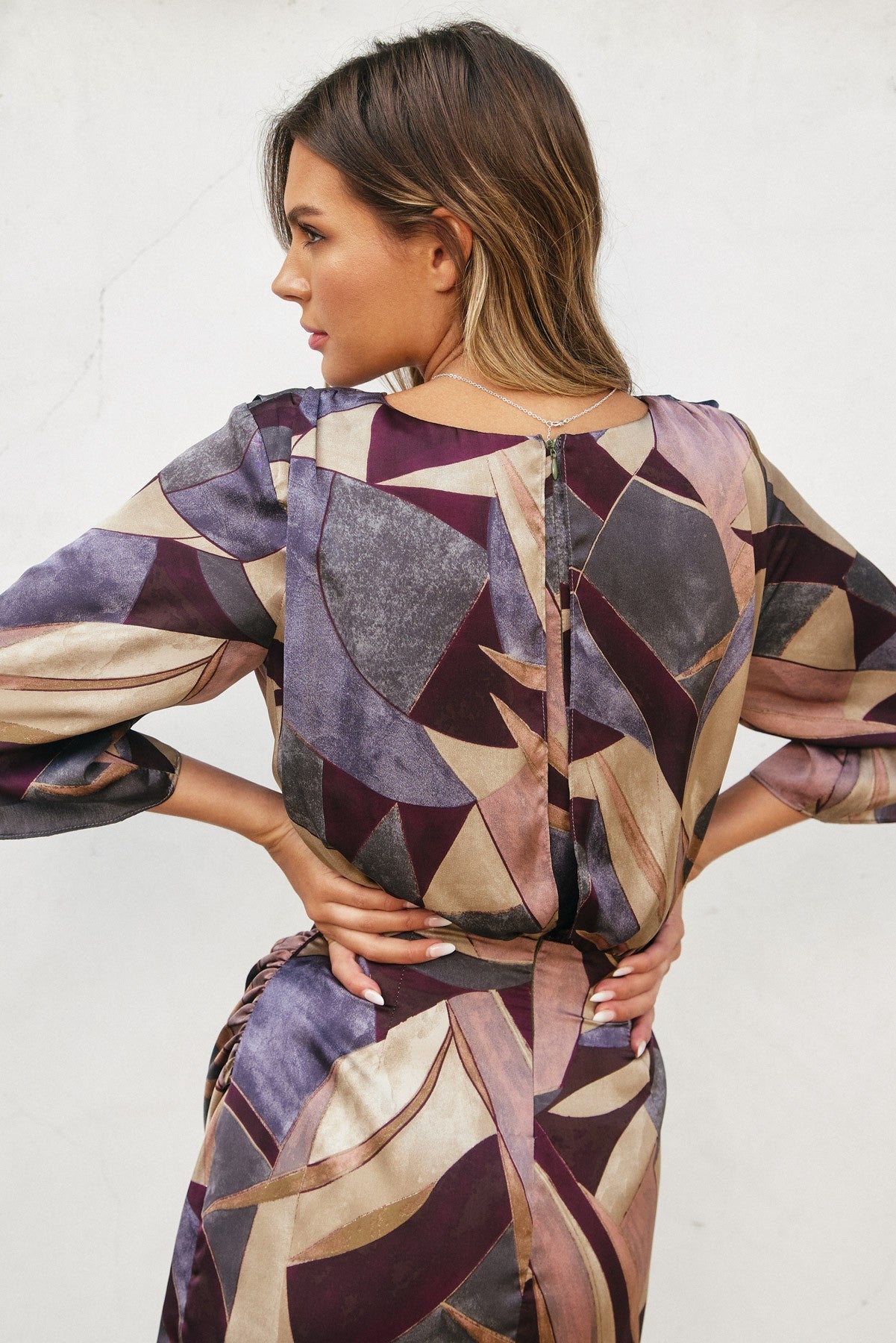 Notable Sensation Surplice Mini Dress