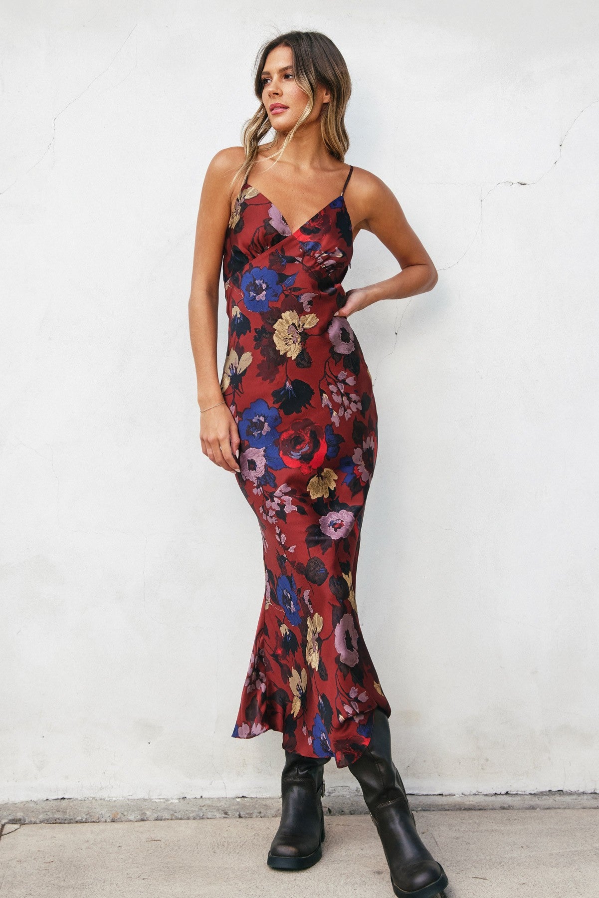 Brandy Chevron Open Back Dress