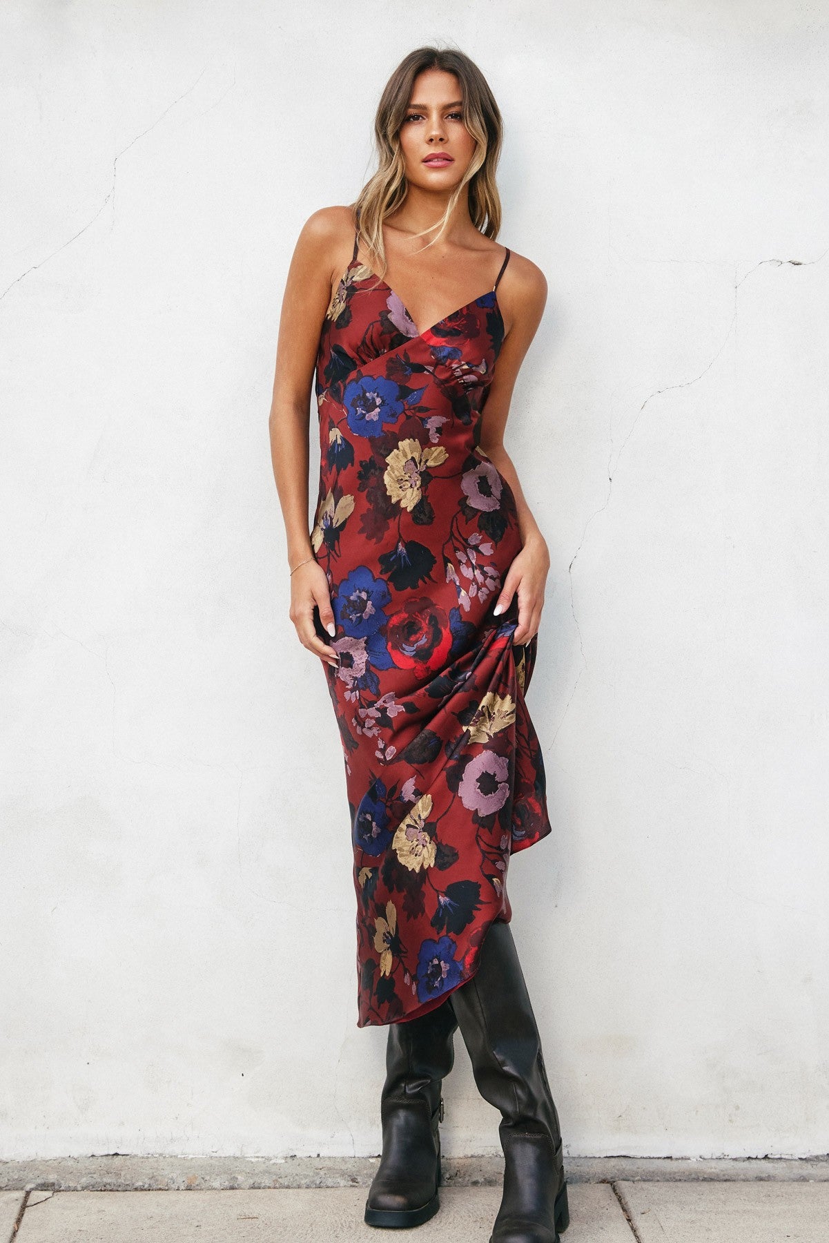Brandy Chevron Open Back Dress