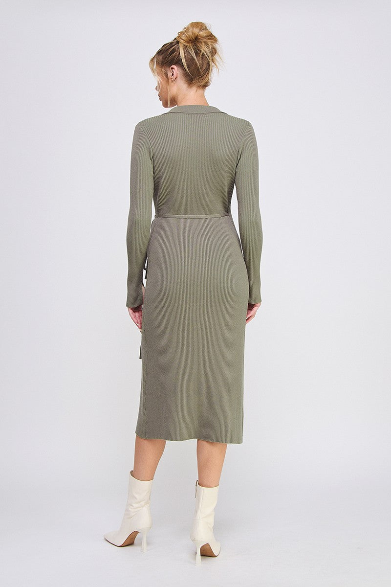 Under the Mistletoe Wrap Maxi Dress