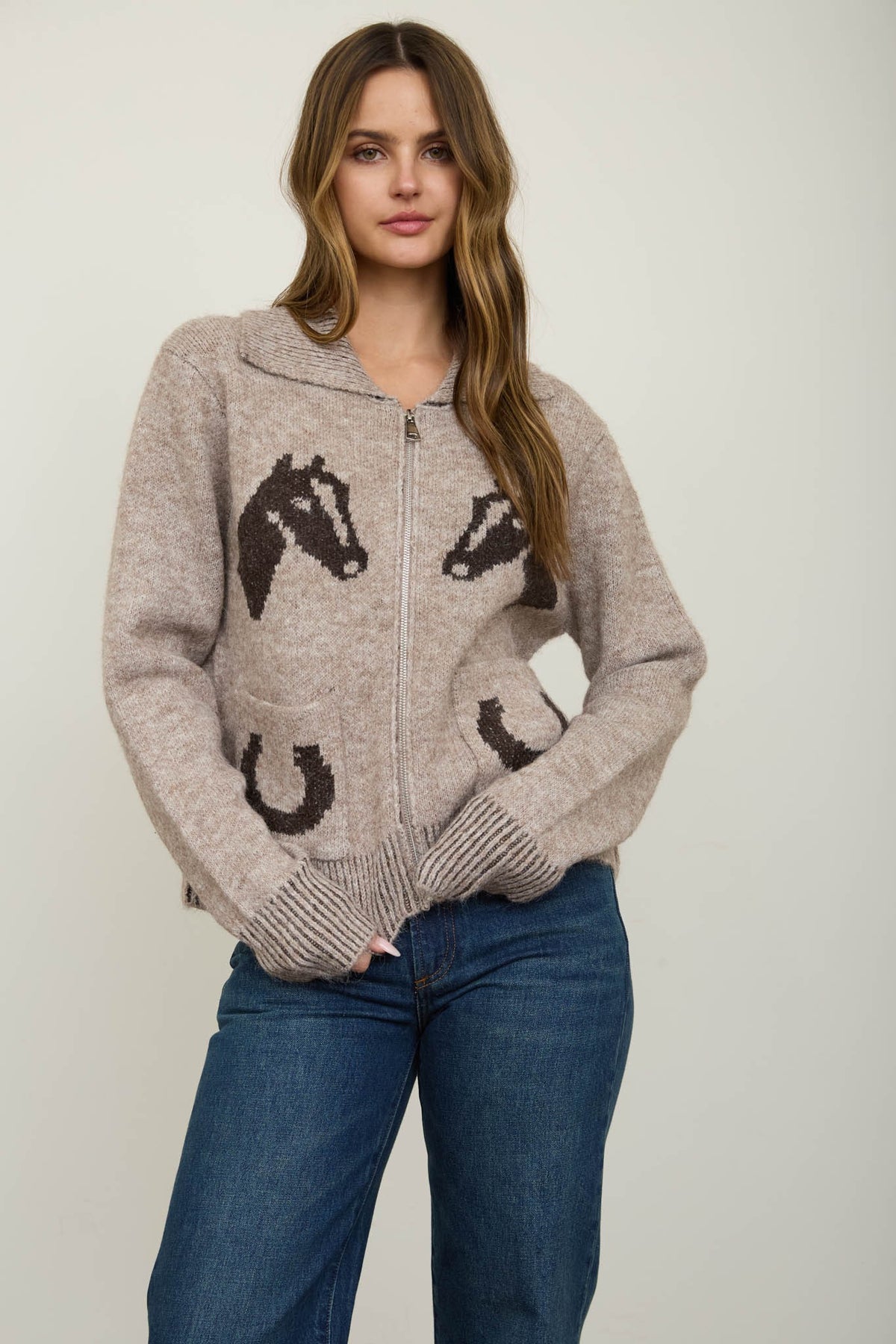 Round 'Em Up Zip Up Jacket