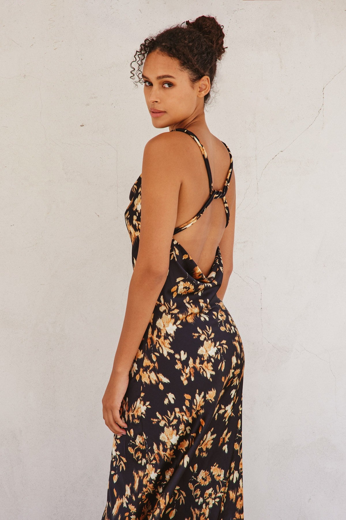 Cast Your Light Twisted Strap Maxi Dress