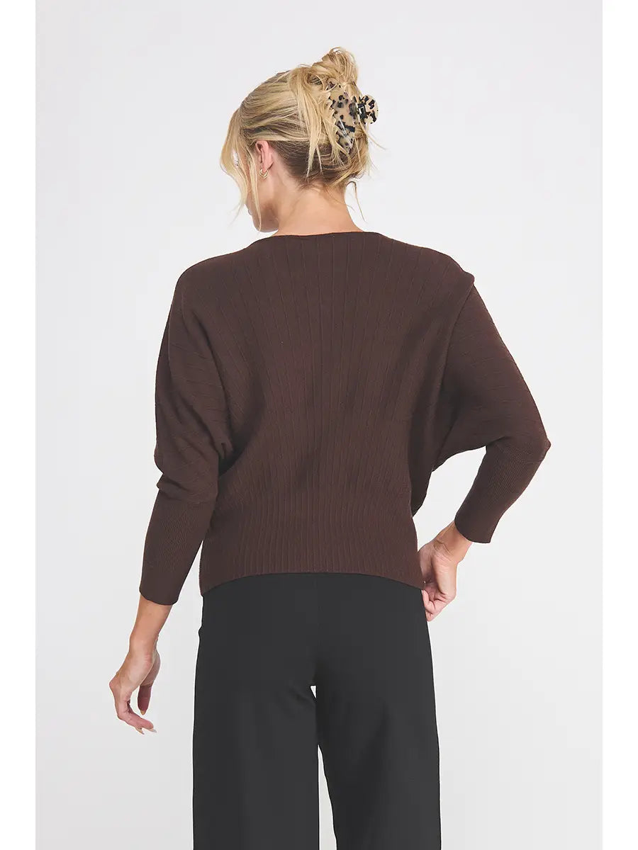 Espresso Dolman Sweater Top