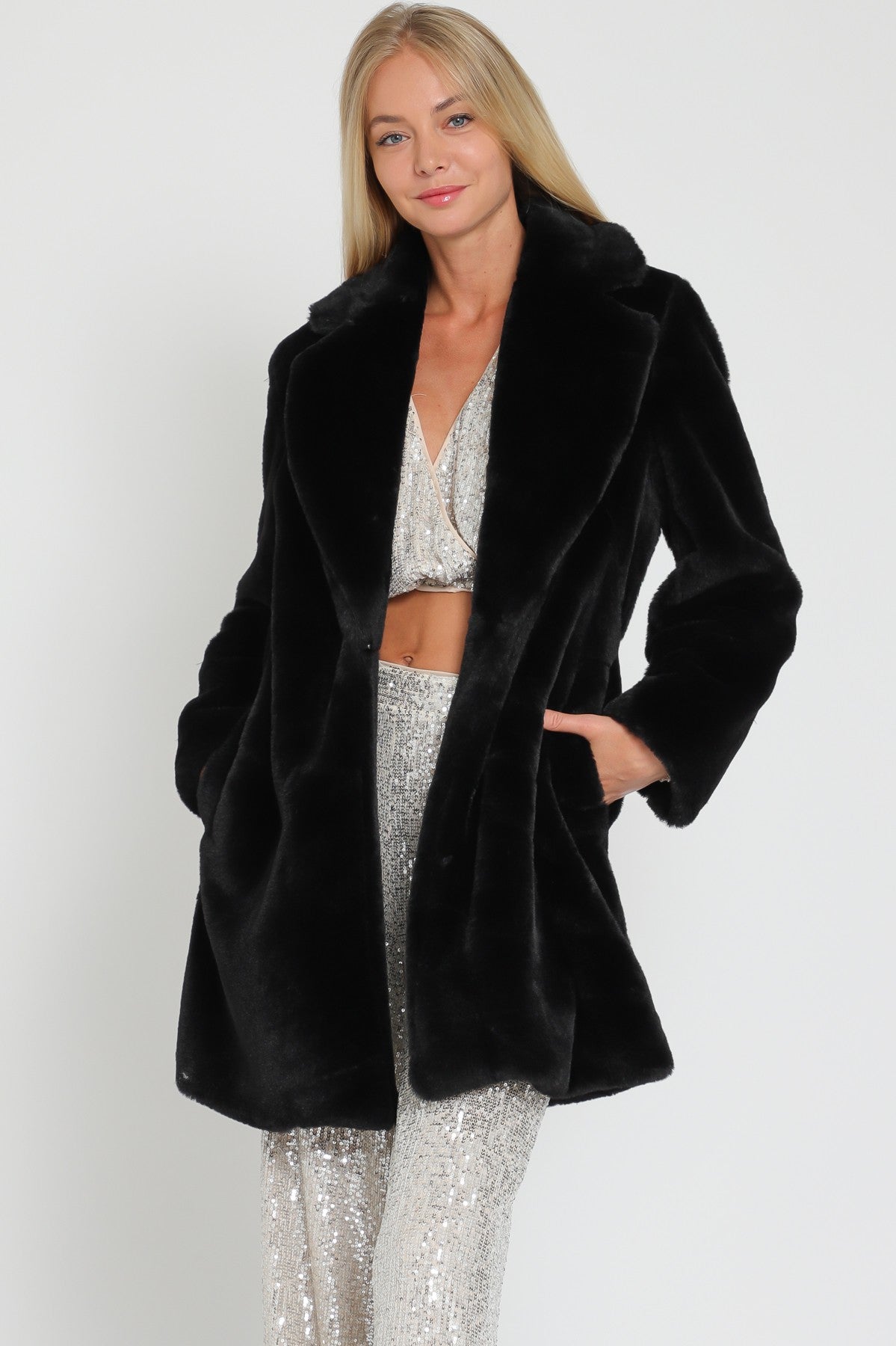 Jacqui Faux Fur Coat