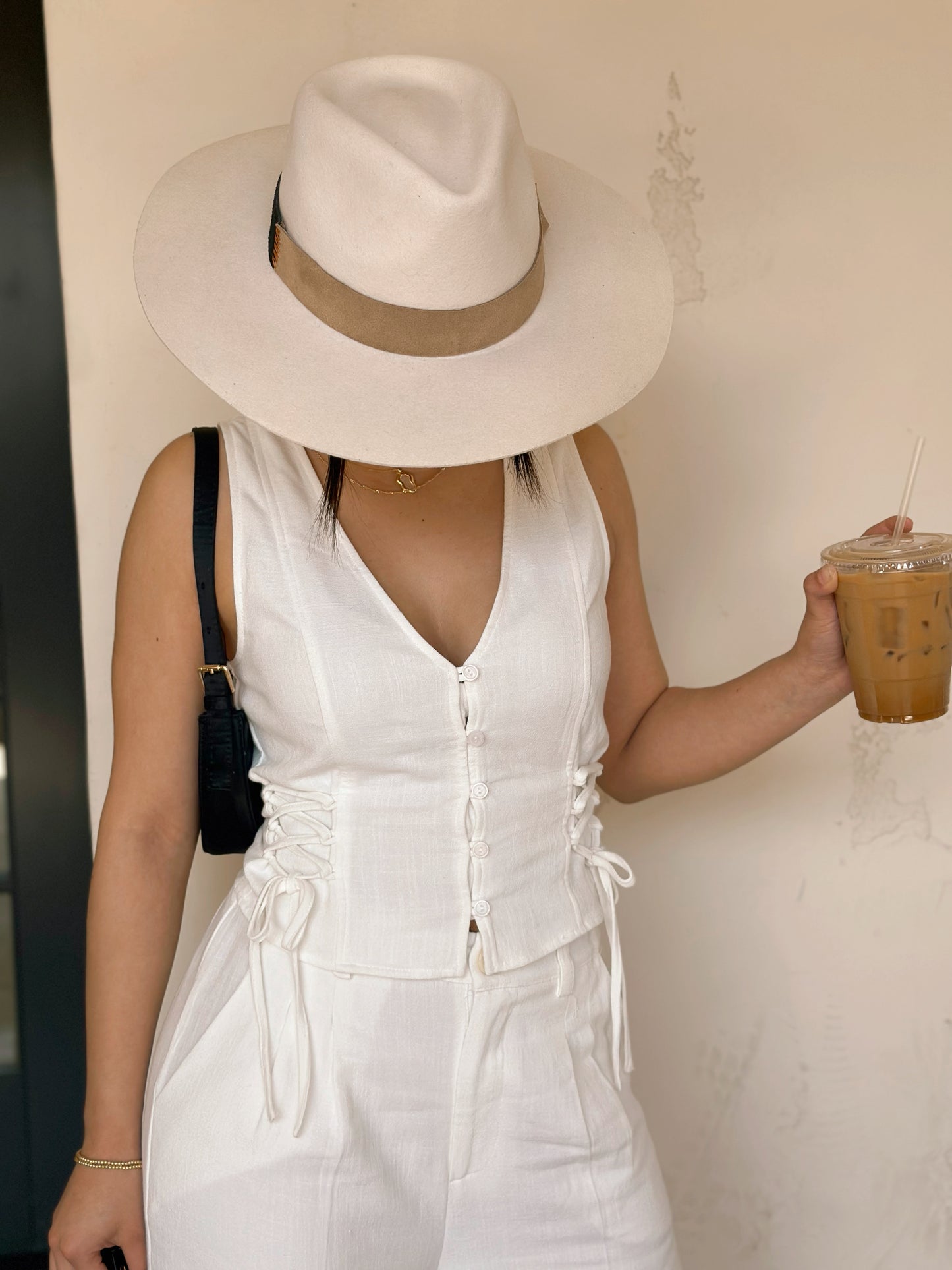 Tied Up Linen Vest
