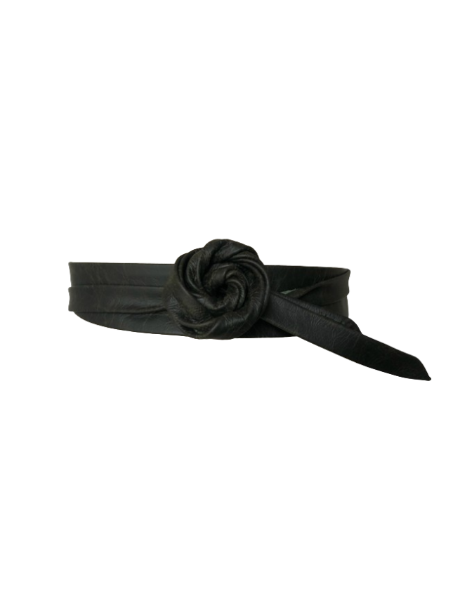 Midi Wrap Belt - Forest Green - OS