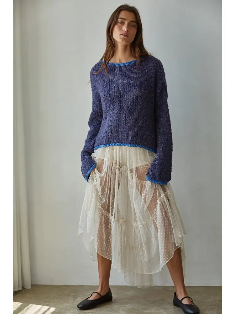 Chase the Night Lace Woven Skirt