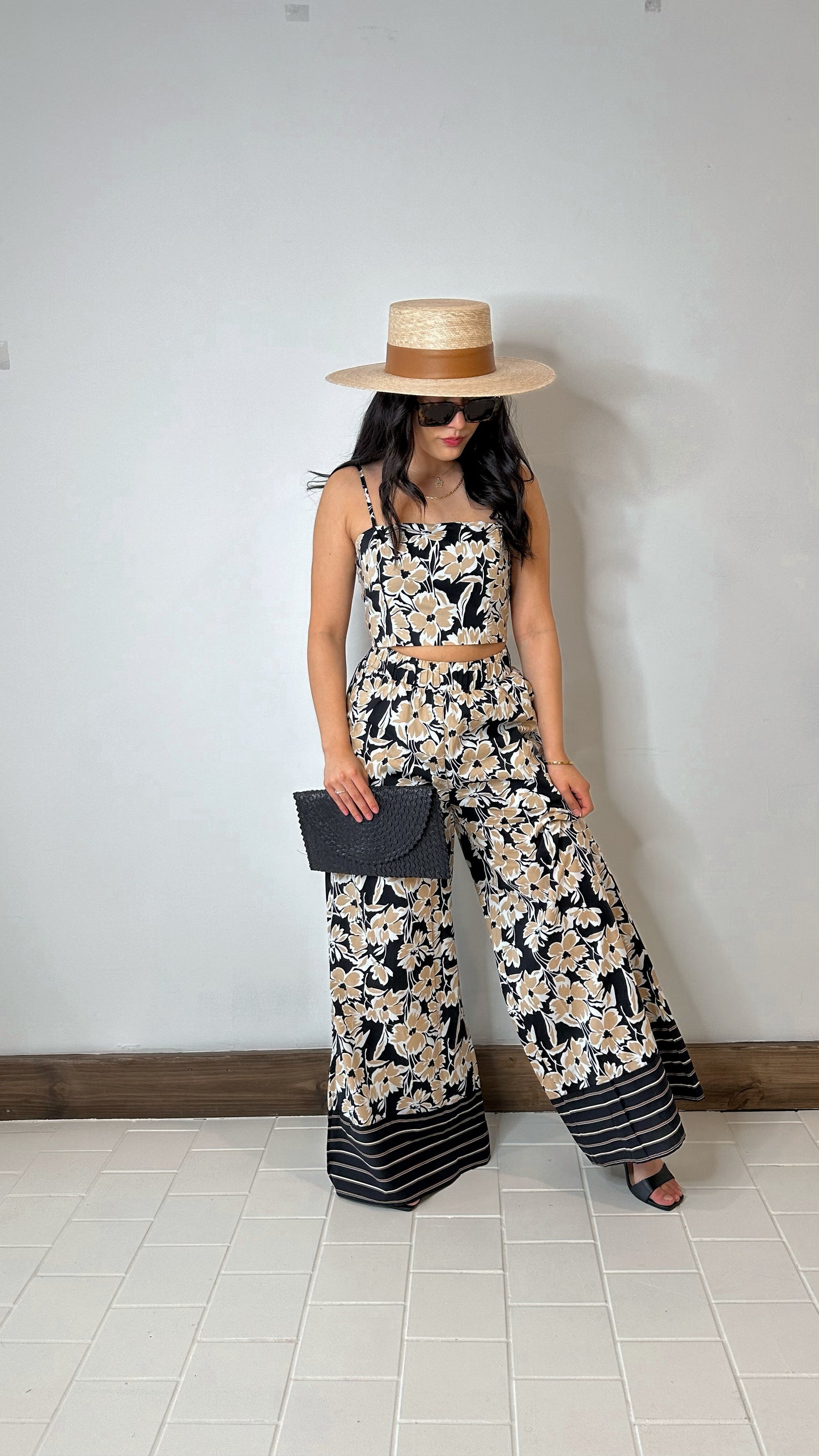 Florencia Wide Leg Pants with Pockets