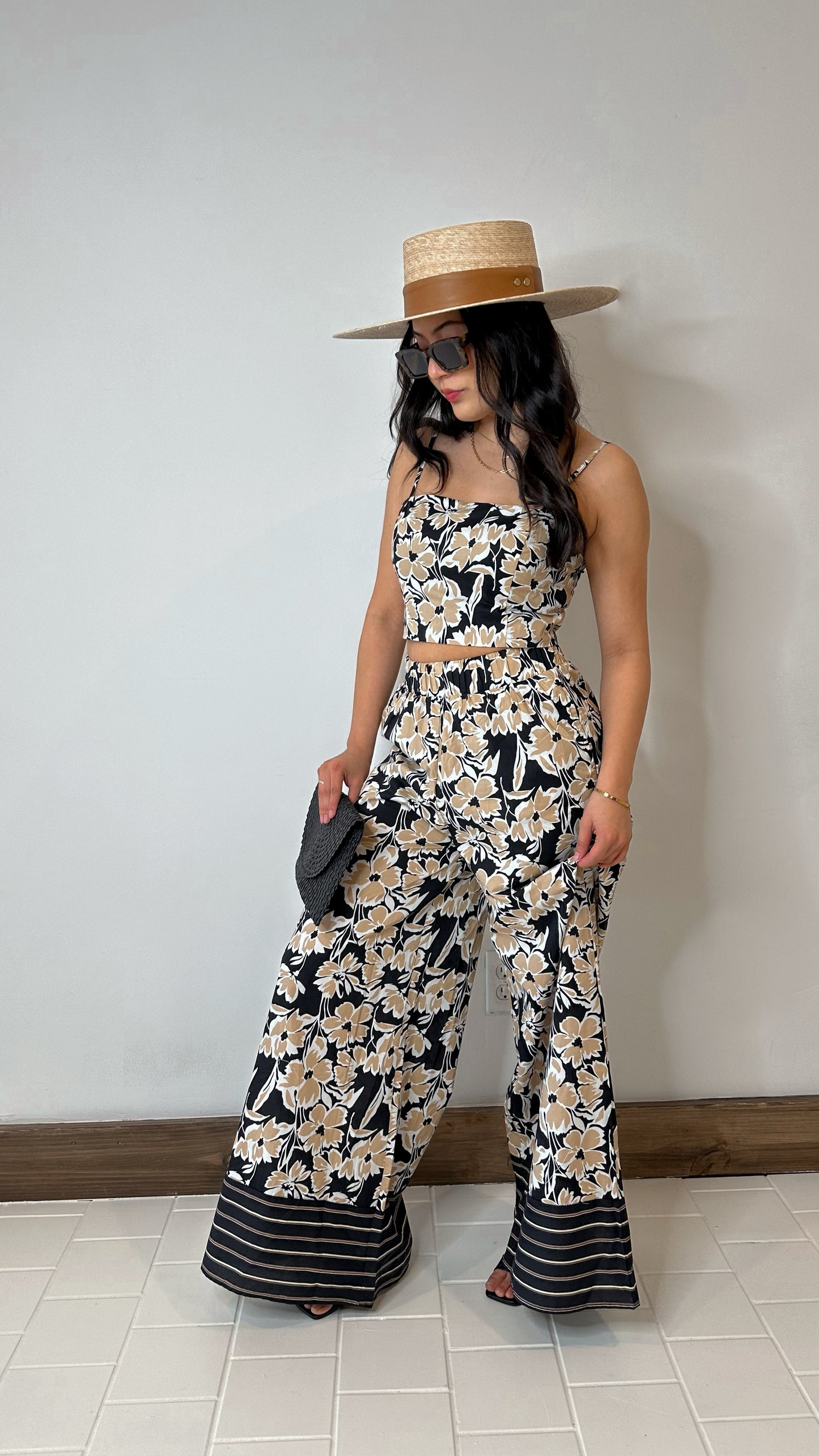 Florencia Wide Leg Pants with Pockets