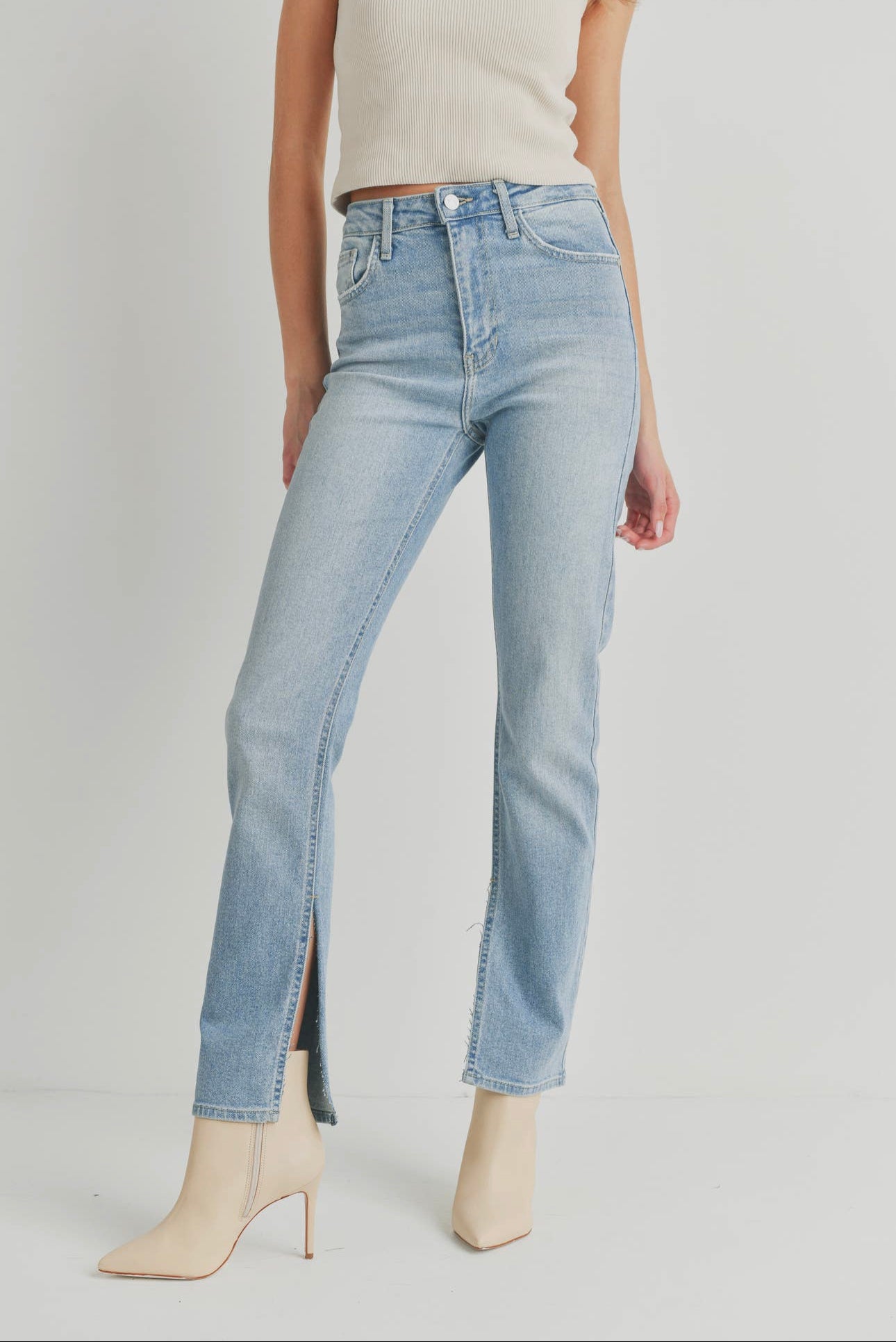 Walk the Line Slim Straight Denim Jeans