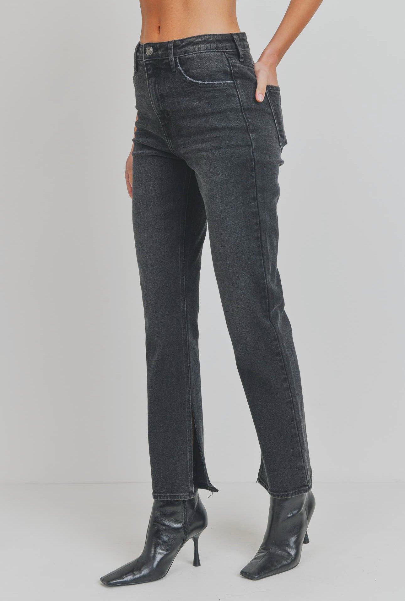 Walk the Line Slim Straight Denim Jeans