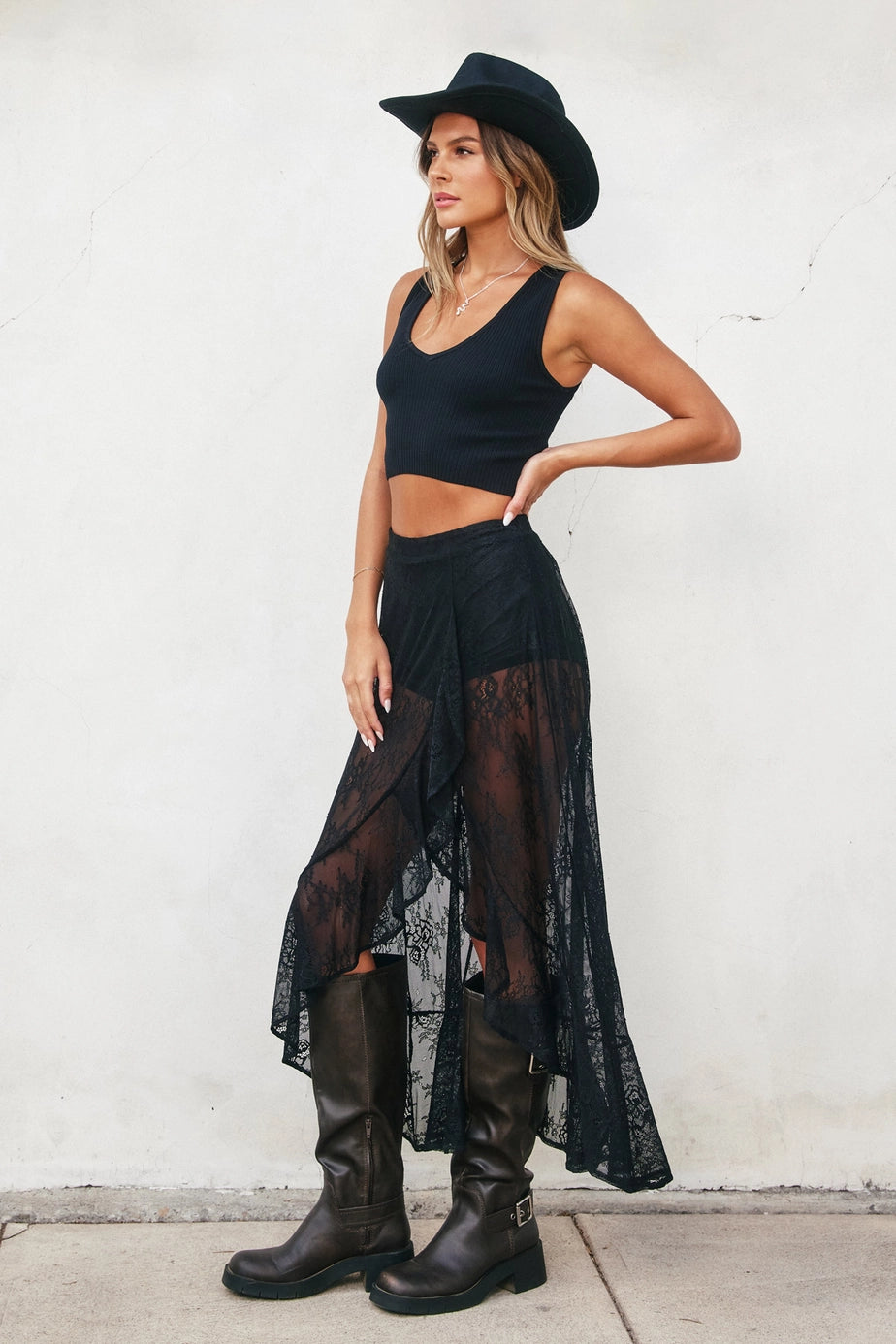 Swooning Lace Maxi Skirt