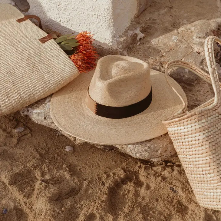 Colorblock Suede Hatband