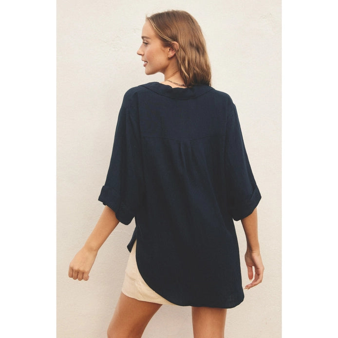 Easy Does It Button Up Top