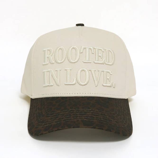 Leopard print Rooted In Love hat