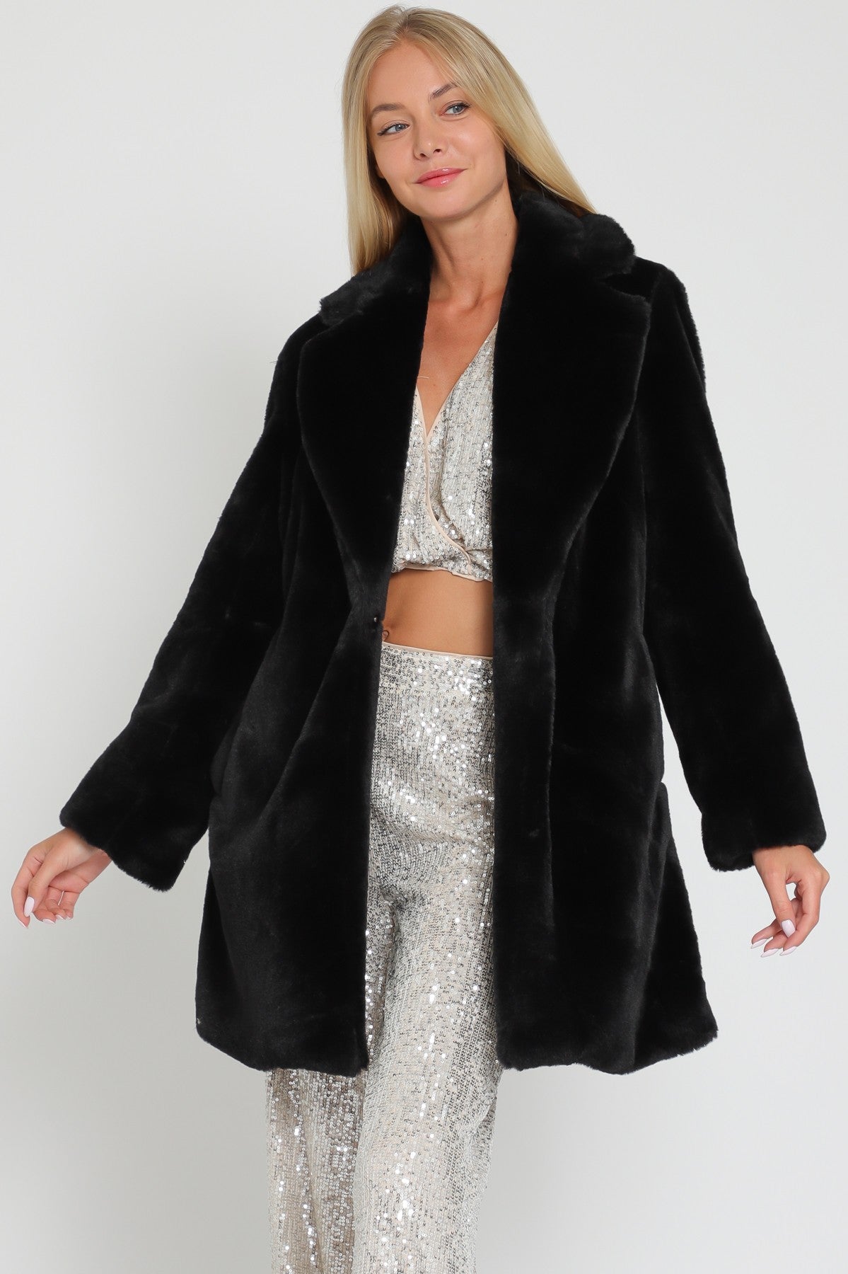 Jacqui Faux Fur Coat