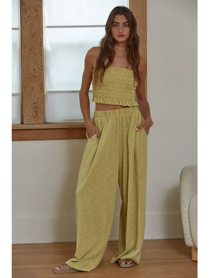 Lime Drop 2-Piece Pant Set