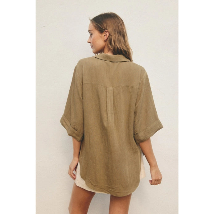 Easy Does It Button Up Top