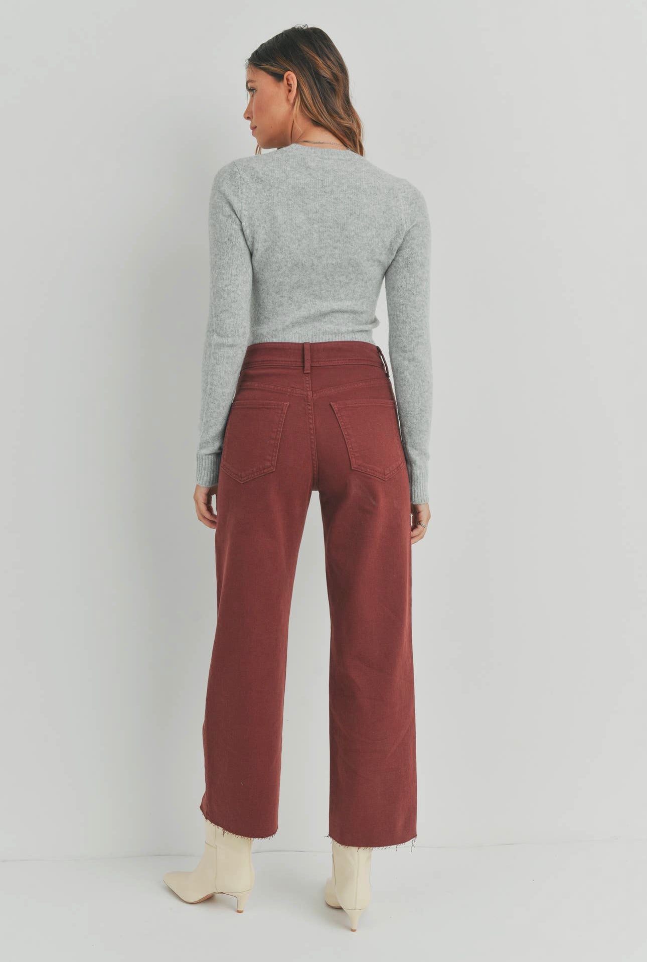 Seeing Cinnamon Utility Wide Leg Denim Jeans