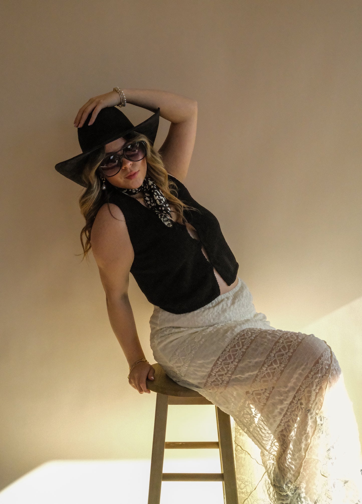 Lacey Bloom Knitted Skirt