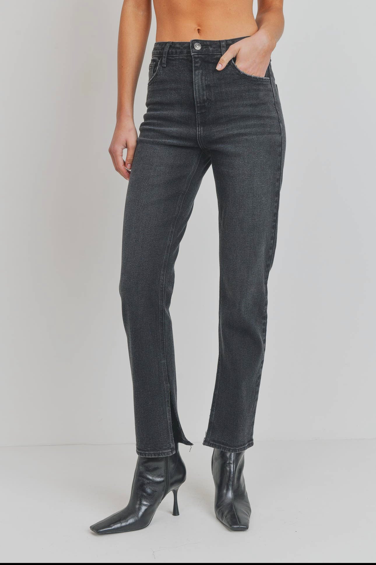 Walk the Line Slim Straight Denim Jeans
