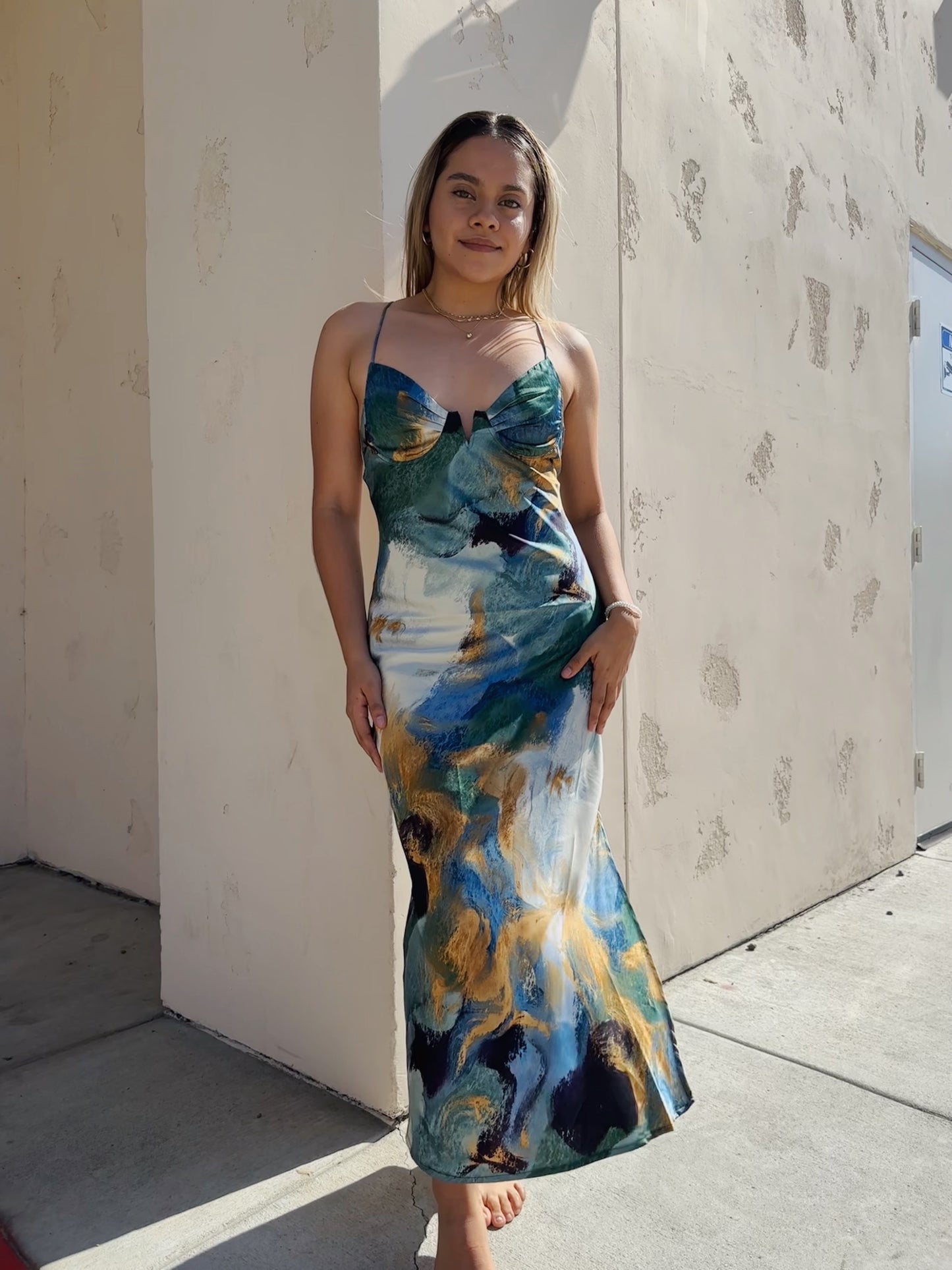 Teal Me More Midi Dress