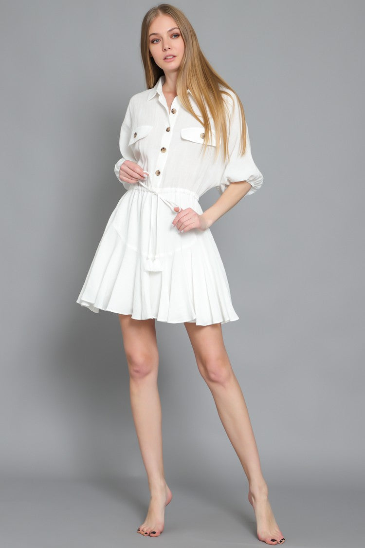 Acapulco Buttoned Down Shirt Dress