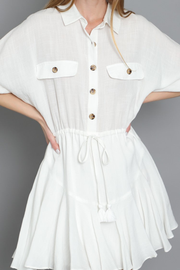 Acapulco Buttoned Down Shirt Dress