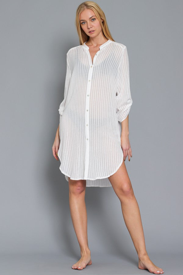 Nosara Button Down Shirt Dress