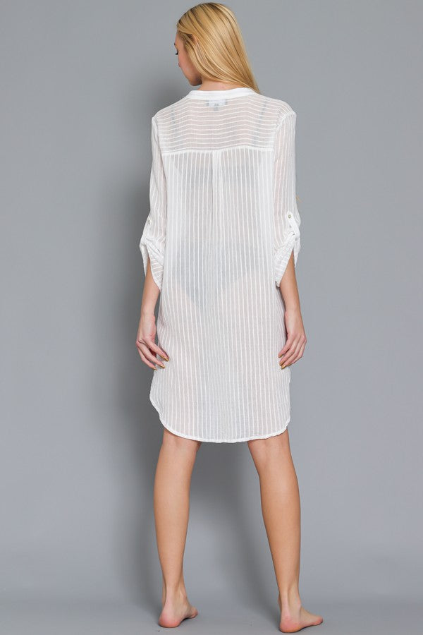 Nosara Button Down Shirt Dress