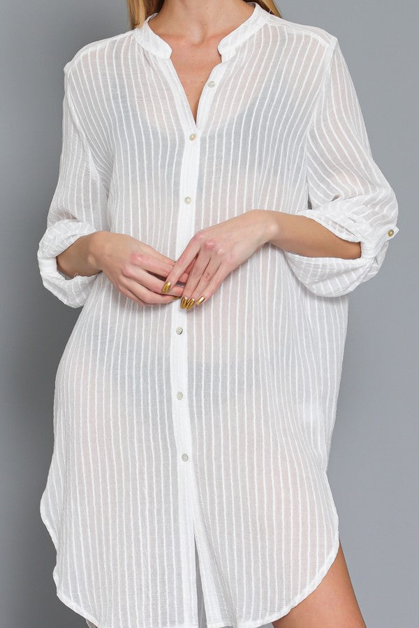 Nosara Button Down Shirt Dress