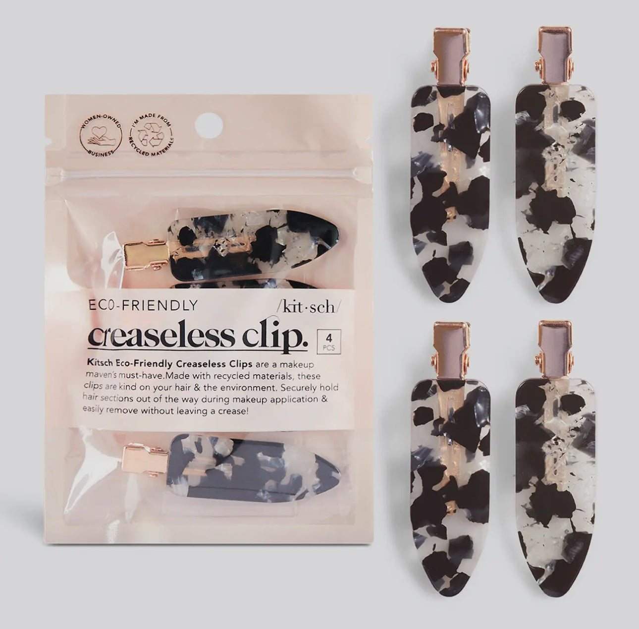 Recycled Plastic Xl Creaseless Clips 2pc Set