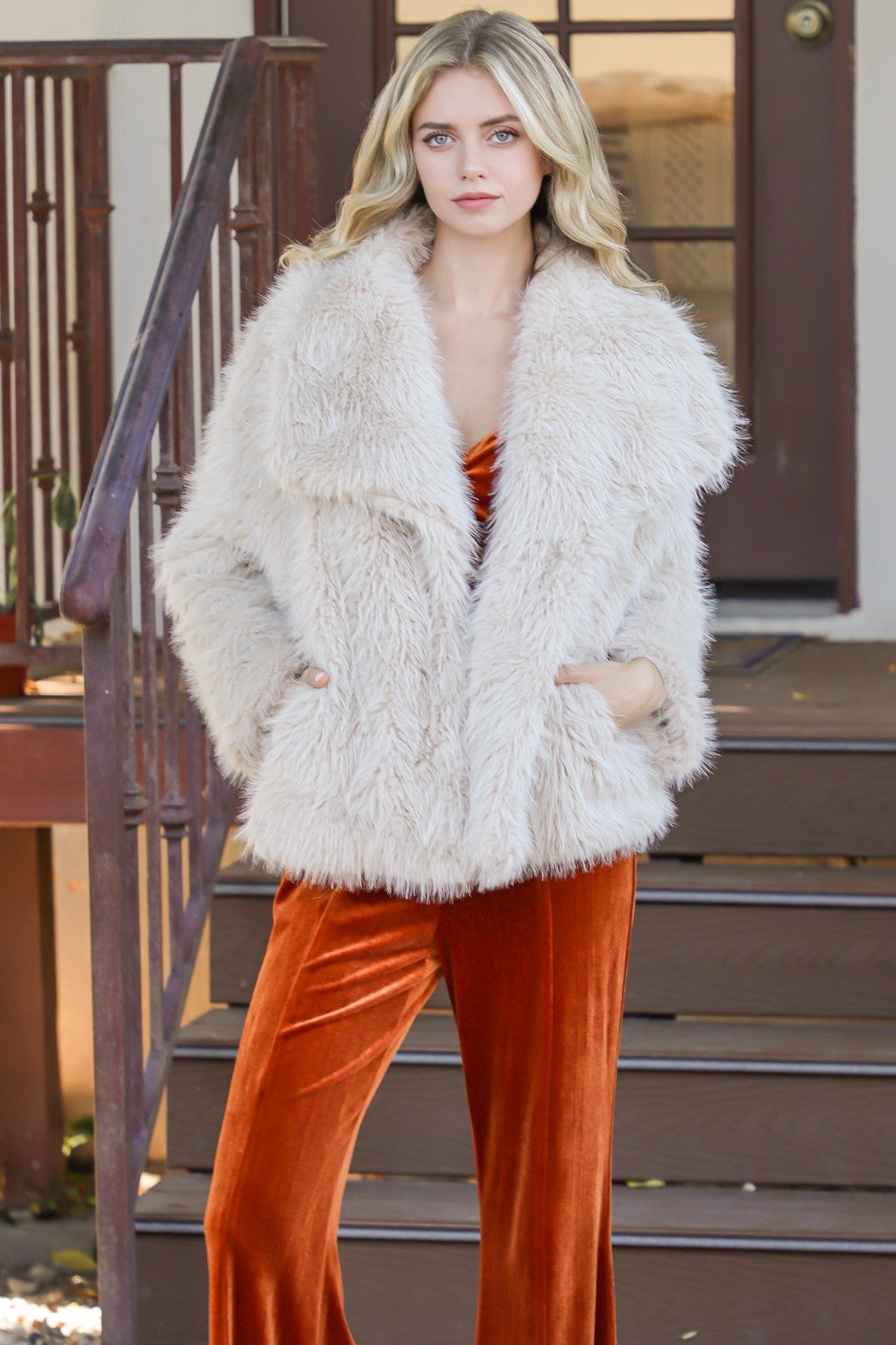 Light the Night Faux Fur Coat