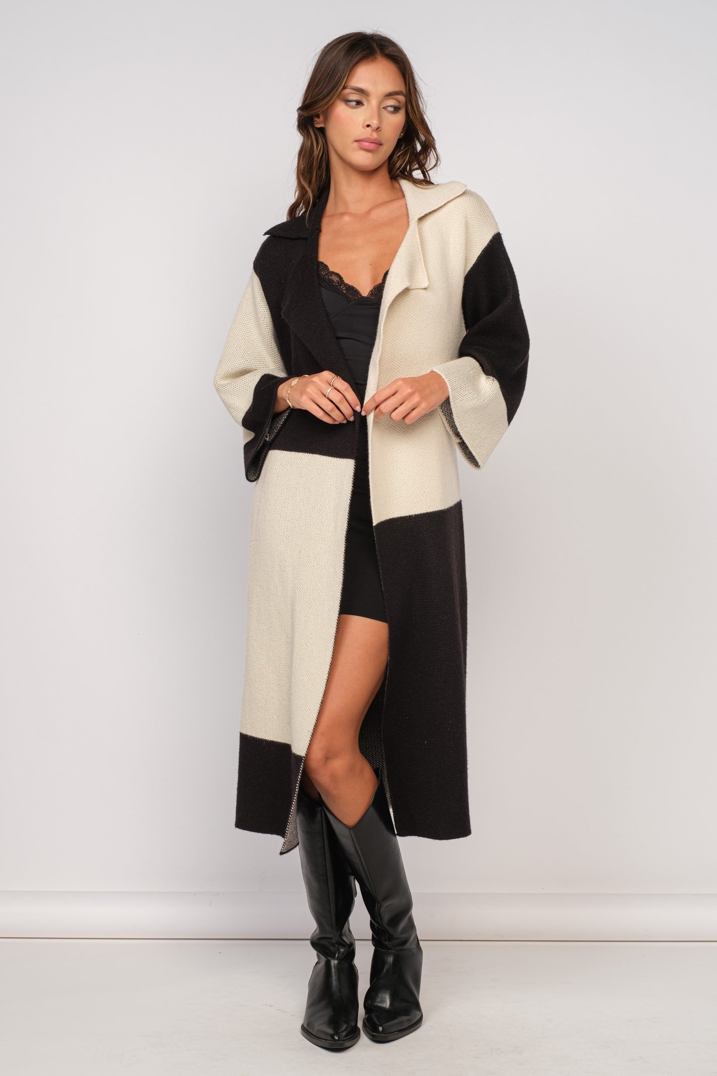 Check Up On It Long Cardigan