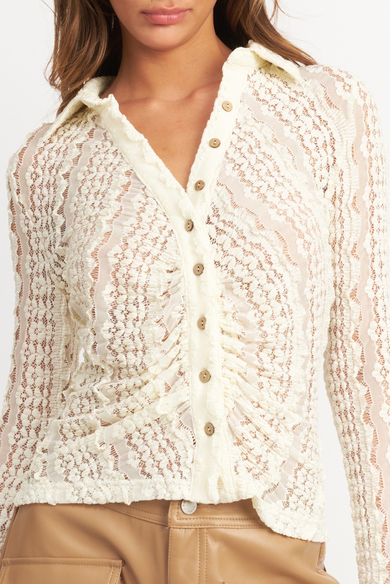 Angel Dreams Bell Sleeve Lace Top