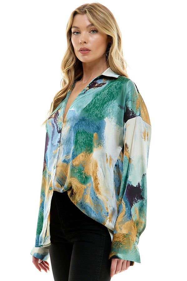 Rain on Me Oversized Shirt