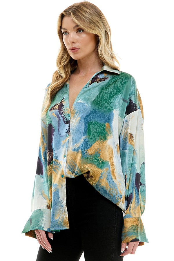 Rain on Me Oversized Shirt