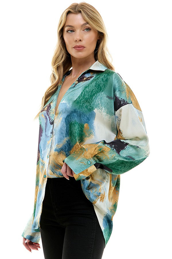 Rain on Me Oversized Shirt