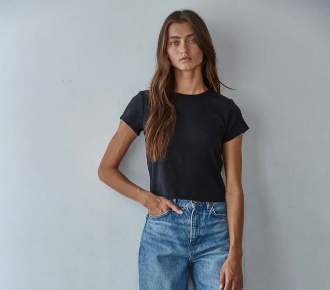 Everyday Fitted Crop Tee