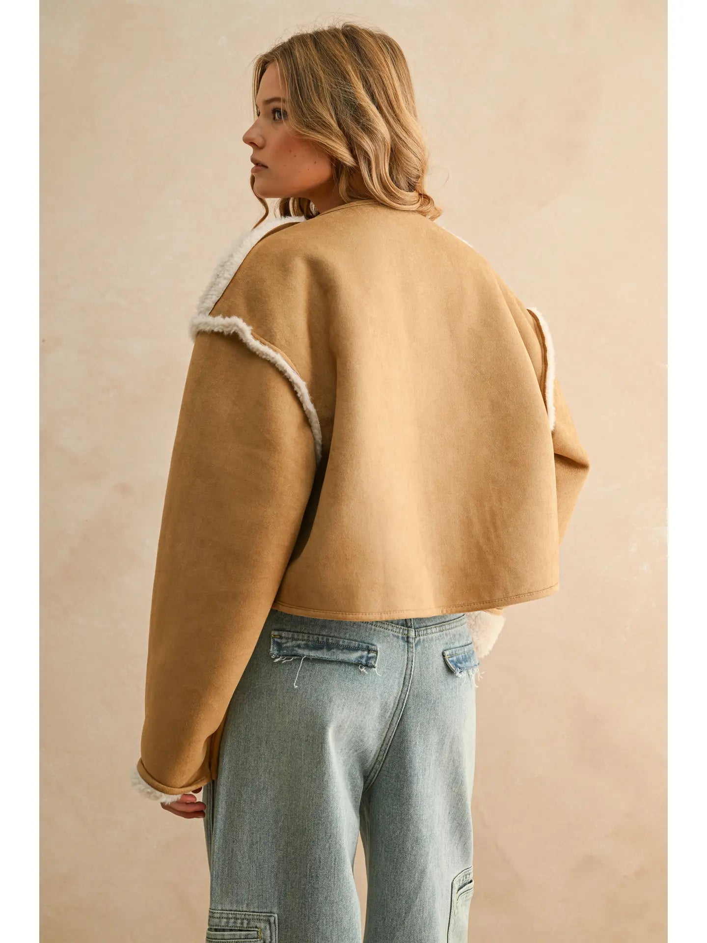 Blush And Fluff Reversible Sherpa Jacket