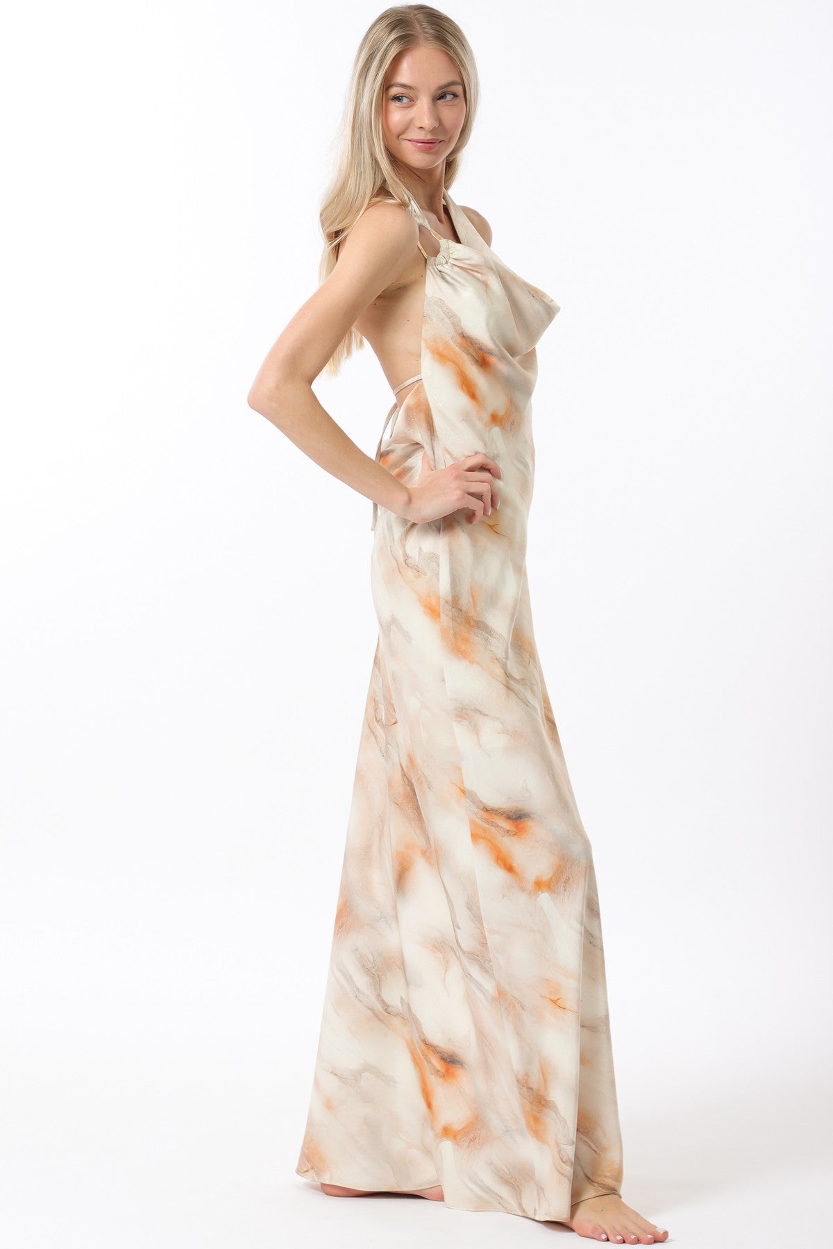 Apricot Maxi Dress
