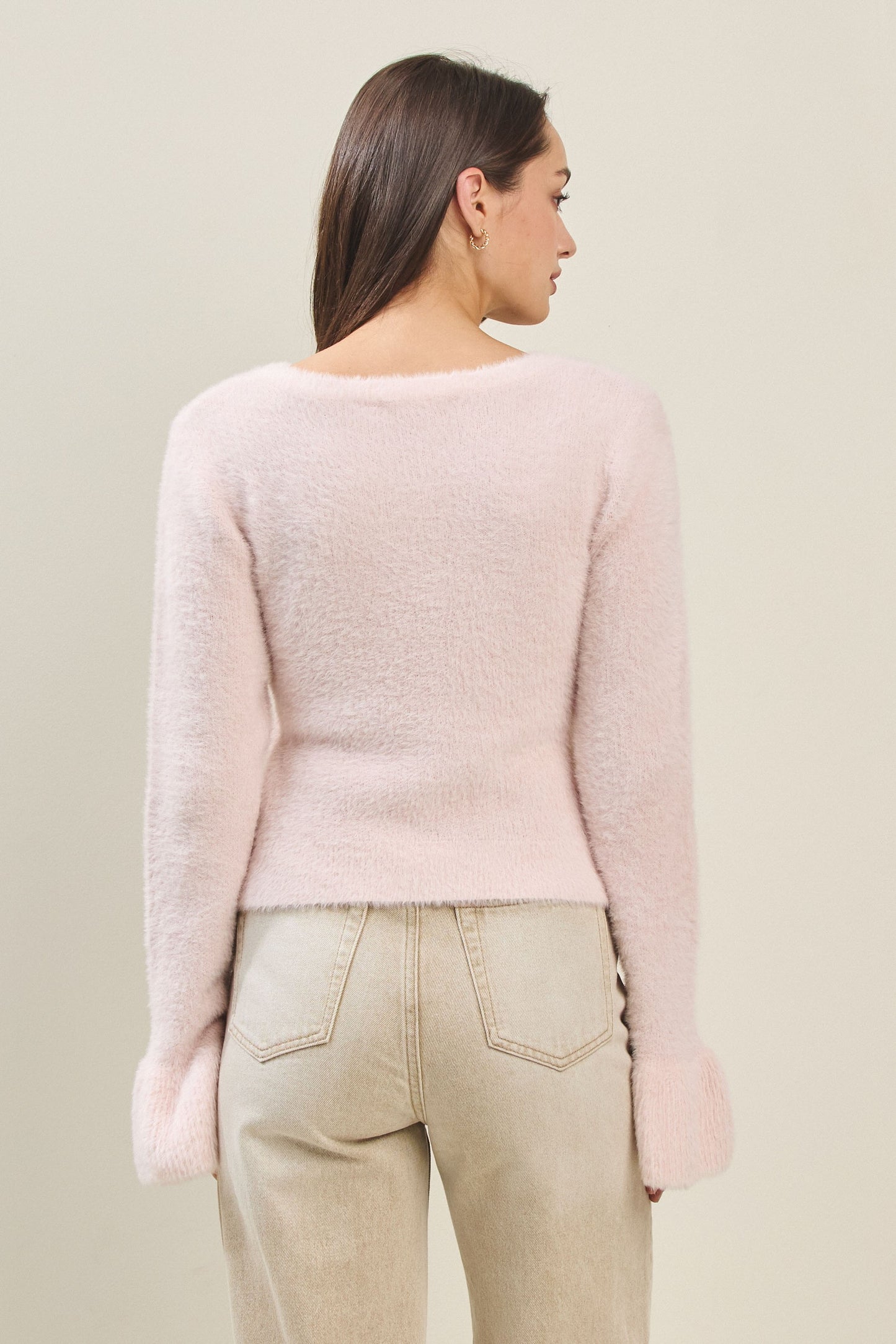 Pink Whisper Knit Cardigan