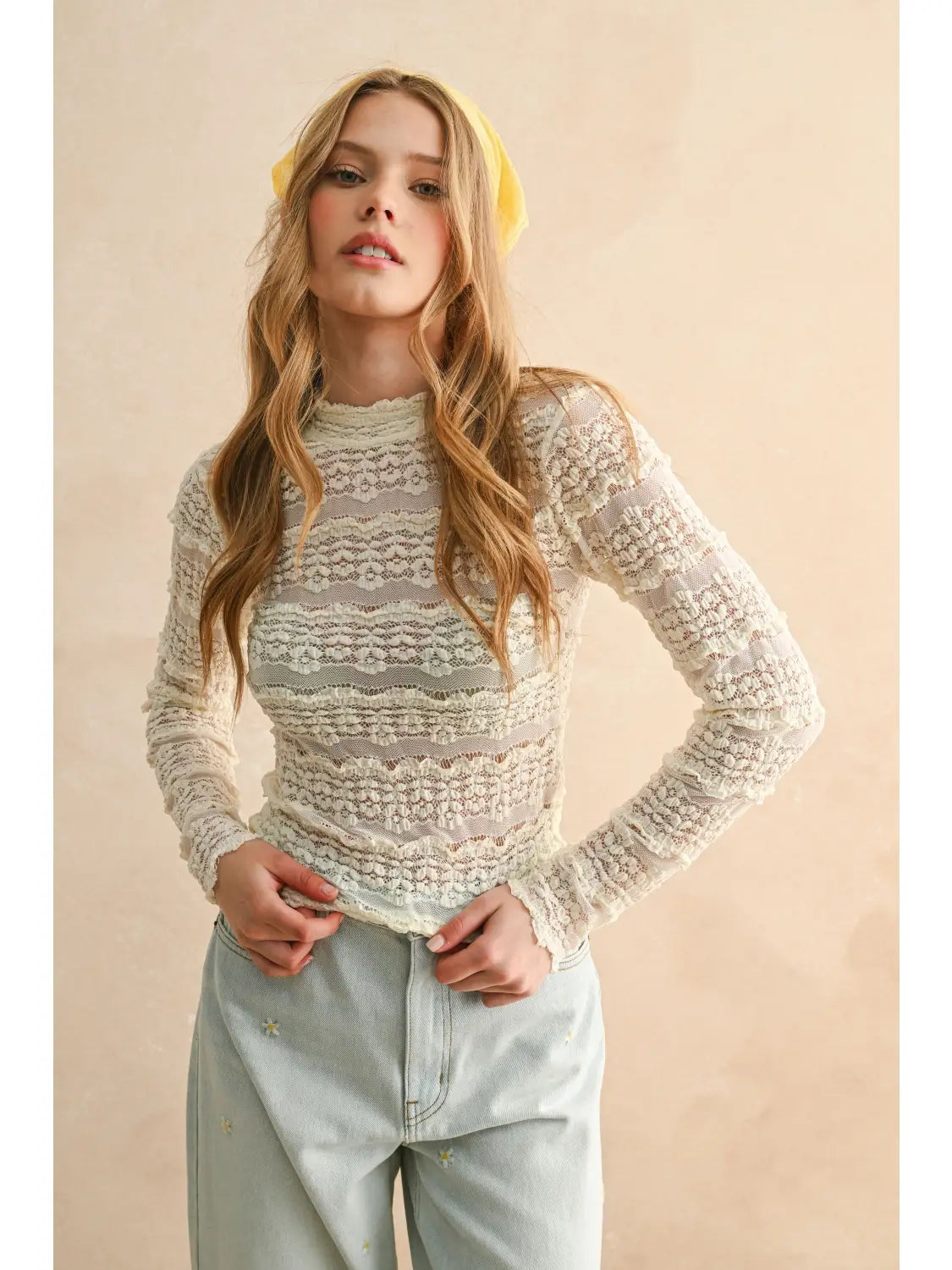 Buttercream Lace Blouse