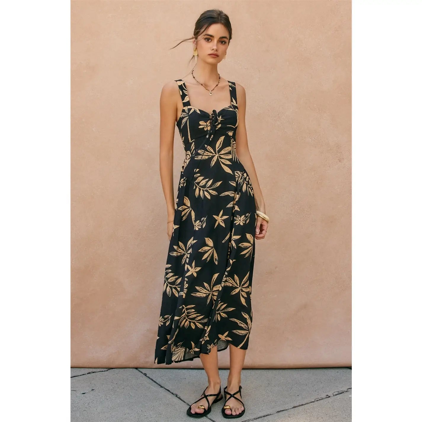 Coconut Kiss Knotted Midi Dress