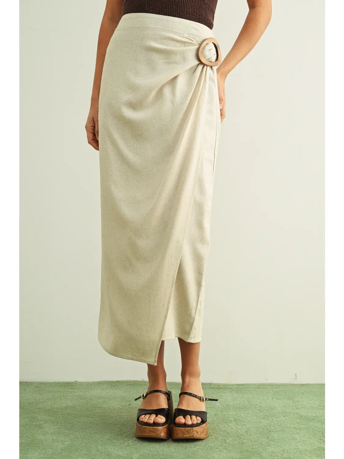 Linen Wrap Skirt